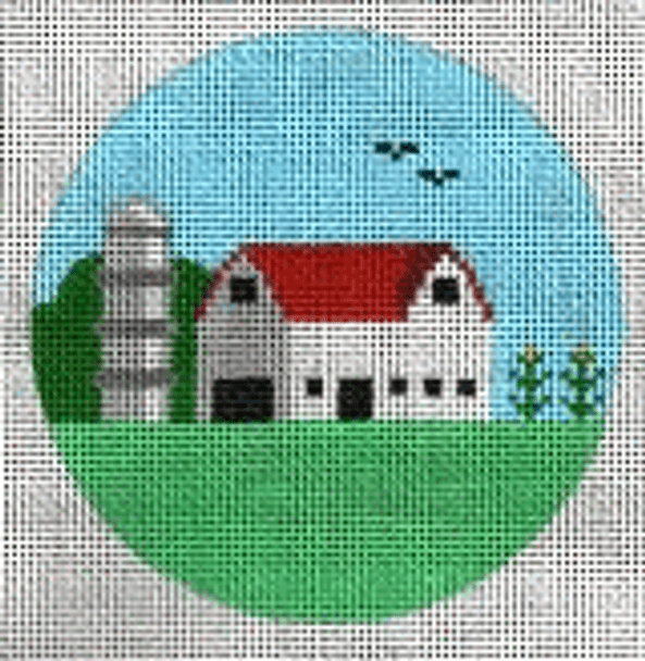 (PPD) PP874DC Ohio (barn) 4” Round 18 Mesh Painted Pony Designs