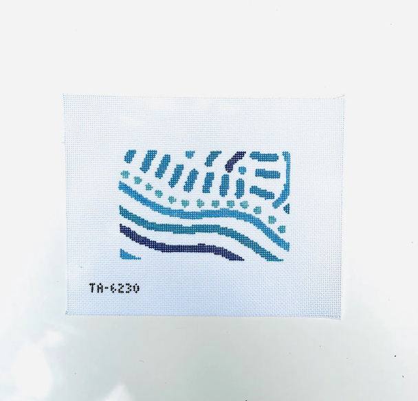 Abstract Waves Acrylic Purse Insert 7" X 4 1/2" 13 Mesh Thorn Alexander (KCN) TA904