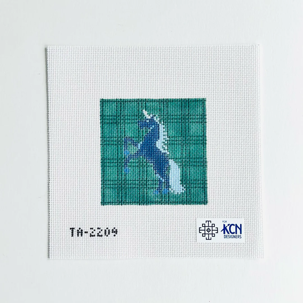 Green Unicorn Square 4 1/2" square 13 Mesh Thorn Alexander (KCN) TA2209