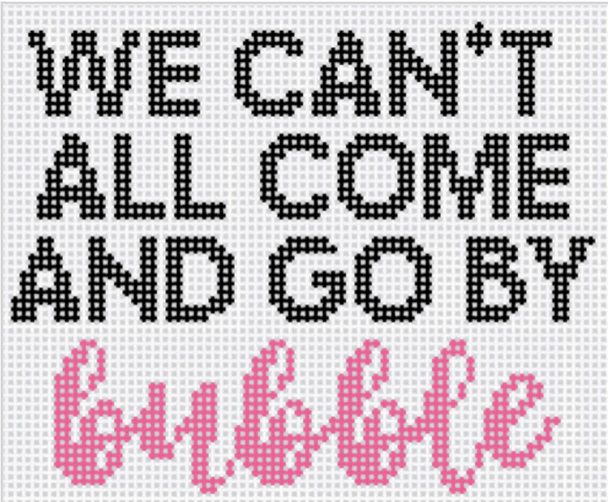 Go By Bubble Printed 4" X 3 1/4" 18 Mesh Ziggy Stitches ZS181