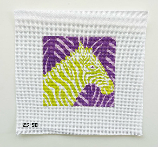 Green Side Eye Zebra 5" 18 Mesh Ziggy Stitches  ZS98