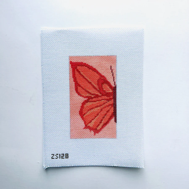 Metamorphosis Eyeglass Case Warm Butterfly  3 1/2" X 6 1/2"18 Mesh Ziggy Stitches ZS126