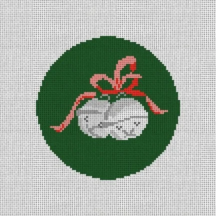 CM112 Jingle Bells Round 4" x 4" 18 Mesh Camilla Moss
