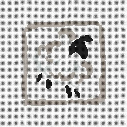 CM93 Sheep 4" x4" 18 Mesh Camilla Moss