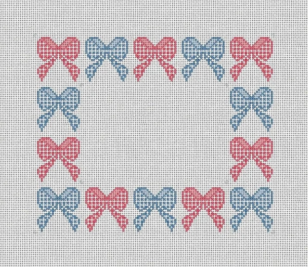 MCD36 Gingham Bow Frame 10 x 8 13 Mesh Mary Cam Designs