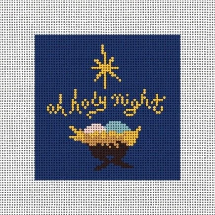 MCD28 O Holy Night 4.5 x 4.5 13 Mesh Mary Cam Designs