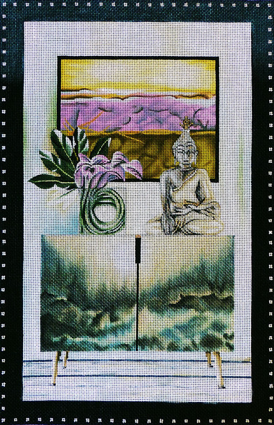 Home Decor 1079c Buddha Credenza 9 x 14" 18 Mesh Lani Enterprises