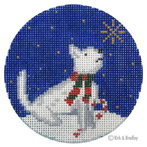 KB 1507 - Midnight Westie Round 3.5" Round 18 Mesh Kirk And Bradley Designs