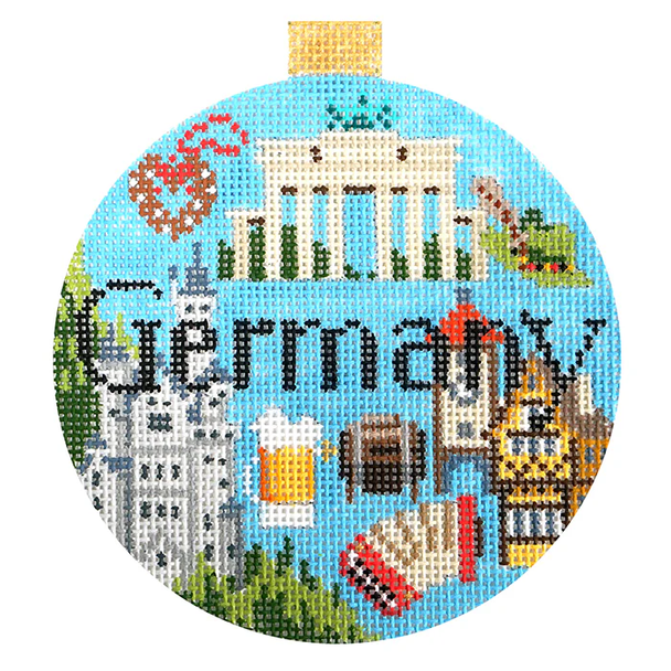KB 1684 - Travel Round - Germany 4" Round 18 Mesh Kirk And Bradley Designs