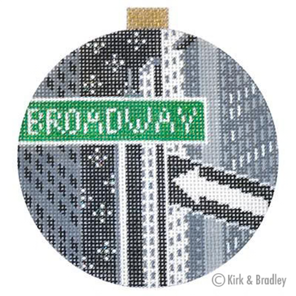 KB 361 - City Bauble - NYC Broadway 4" Round 18 Mesh Kirk And Bradley Designs