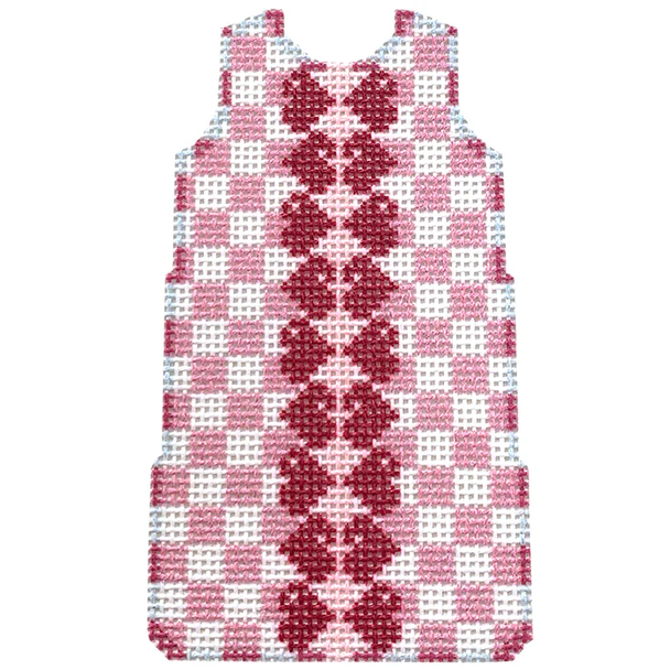 NTG TS214 Checks/Heart Trim Mini Shift 2.25" x 4" 18 Mesh Two Sisters Designs