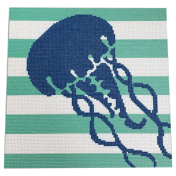NTG TS245 - Jellyfish Stencil/Aqua 9" x 9"13 Mesh Two Sisters Designs