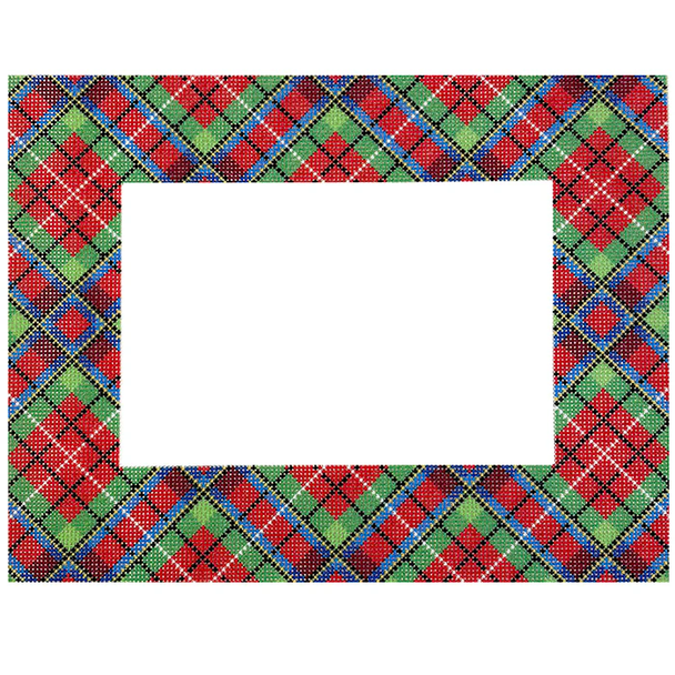 NTG TS486 - Royal Stewart Frame 7" x 9" | Picture: 4" x 6"  18 Mesh Two Sisters Designs