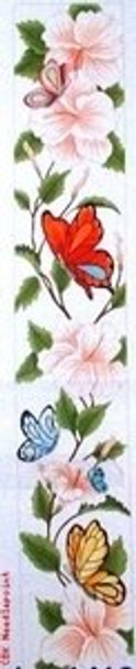 BP-1410 Butterfly and Hibiscus Mesh 18 36" x 6" Bettieray Designs 