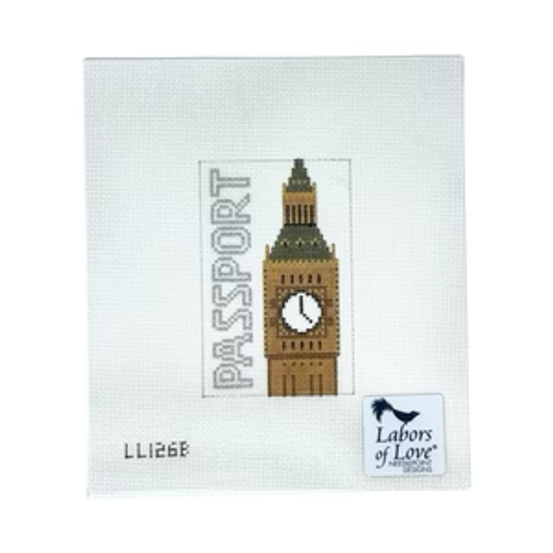LL126B BIG BEN PASSPORT INSERT  3" x 4.5" 18 Mesh Labors Of Love