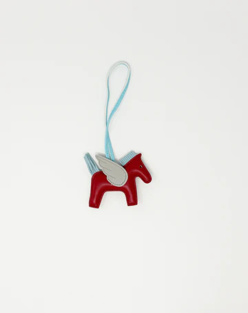 LEATHER HORSE FOB - CRANBERRY LE STITCH