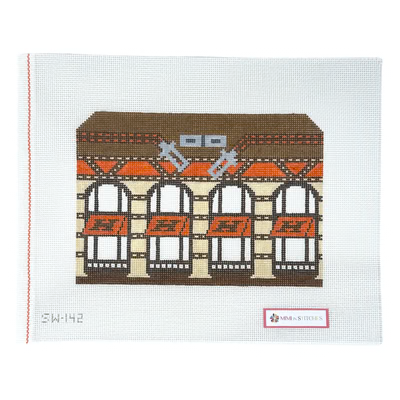 SW142 H WINDOW SHOPPING 6.8" x 9.8"  13 Mesh MIMI IN STITCHES