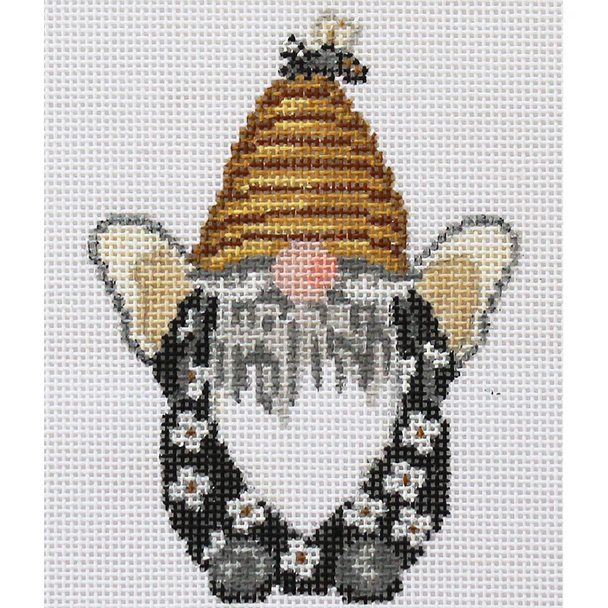 DS1142 Behive Gnome 3 x 4.25 18 Mesh AMERICAN FOLK ARTIST - DIANNA SWARTZ