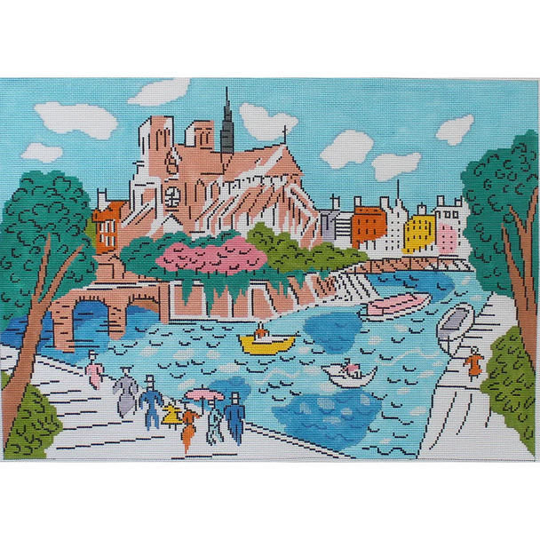 SCD 10137-13 PARISIAN COLLECTION NOTRE DAME DE PARIS 20 X 14.5 13 Mesh SALLY COREY