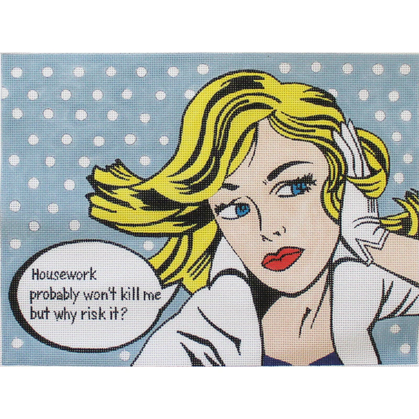 Unique New Zealand Designs 70687HOUSEWORK - POP ART 13 X 10 13 Mesh