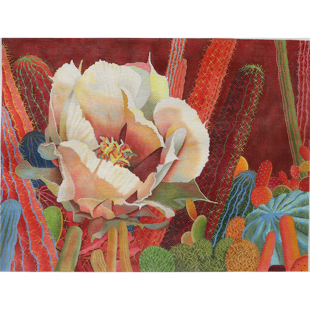 SW131 WHITE DESERT BLOOM 16 x 12 18 SHARON WEISER