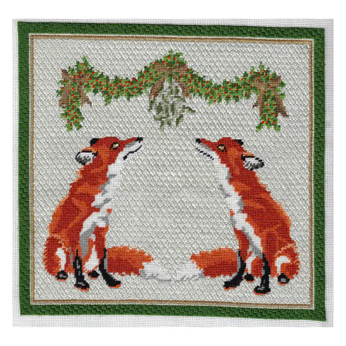 PR-232 UNDER THE MISTLETOE 10 x 9.5  18 Mesh Pip And Roo