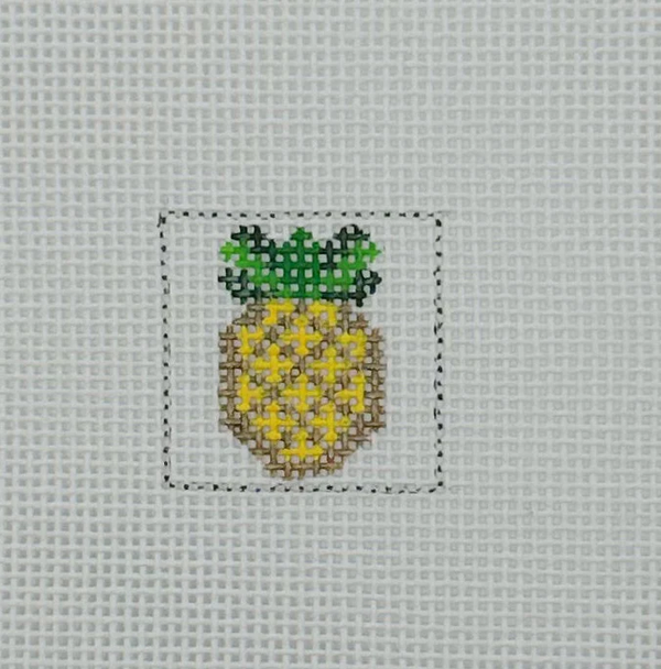 Pineapple 1 Inch Square - BW570 18 mesh Blue Waters Needlepoint