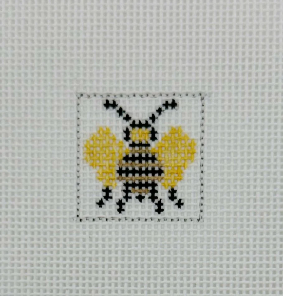 Bee 1 Inch Square - BW553 18 Mesh  Blue Waters Needlepoint