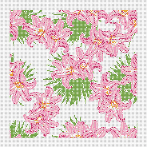 Stargazer - BW2080NBL 10" Square on 13 Mesh Needlepoint by Laura