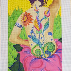 MS5 - Mother Earth 14" x 23 3/4" on 18 Mesh   Mira Scott