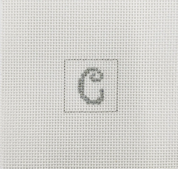 Letter C 1 Inch Square - BW605 18 Mesh Blue Waters Needlepoint