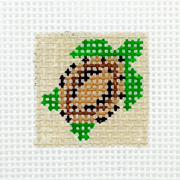 Turtle 1 Inch Square - BW538  18 Mesh Blue Waters Needlepoint