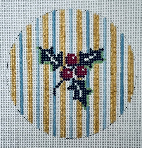 Christmas CRS 6 Holly Blues 4" Round 13 Mesh Kangaroo Paw Designs