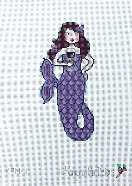 Mermaid KPM 11 Red Wine 5.5" x 2.5" 18 Mesh Kangaroo Paw Designs Leave in Comments Type of skin tone(fair, medium, Deep), hair and eye color