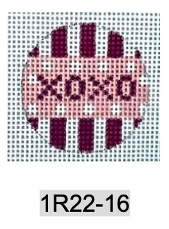 Small Insert 1R22 16 fob insert-XOXO 1.5" round 18 Mesh Kangaroo Paw Designs