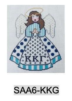Sorority SAA6 KKG 6" Sorority Angel-Kappa Kappa Gamma Officially Licensed 18 Mesh Kangaroo Paw Designs