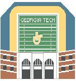 BG127 Georgia Tech Stadium 8 x 7.5 18 Mesh Kathy Schenkel Designs