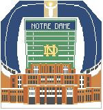 BG134 Notre Dame Stadium 18 Mesh Kathy Schenkel Designs