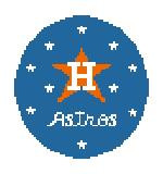 BT399L Houston Astros 4" diameter 18 Mesh Kathy Schenkel Designs