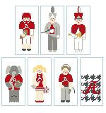 CO1099 Alabama Football Coach 1.5 x 3 18 Mesh Kathy Schenkel Designs