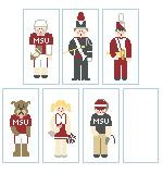 CO2101 MSU Mississippi State Mascot 1.5 x 3 18 Mesh Kathy Schenkel Designs