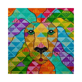 Animal A367  Mr. T-the Threadbuster 10 X 10 13 Mesh JP Needlepoint