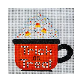 Holiday H131 Trick or Treat Mug 5 X 5 18 Mesh JP Needlepoint