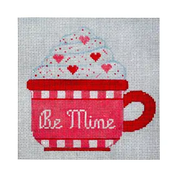 Holiday H122 Be Mine Mug  5 X 5 18 Mesh JP Needlepoint