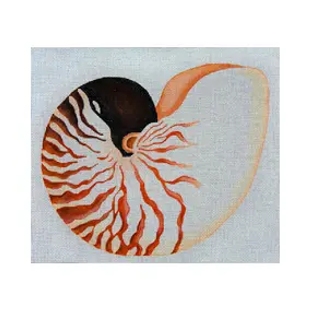 SEA LIFE S018 Nautilus Shell 10 X 11.5 13 Mesh JP Needlepoint