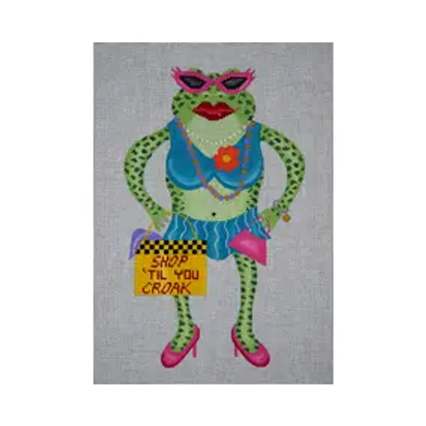 SEA LIFE S201 “Miss Lily” Gone Shopping Til Croak 13 Mesh JP Needlepoint