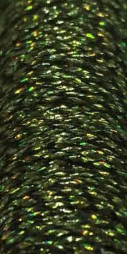 016L- Olive Moss Holographic Very Fine Braid #4 Kreinik B3972