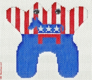 M151 Miniature Democrat 13 Mesh 5.5 x 5.5 CBK Eddie & Ginger 