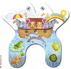 M149 Noahs Ark Frog 13 Mesh 15 x 14.5 CBK Eddie & Ginger 