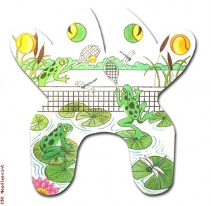 M133 Tennis Frog 18 Mesh 14.5 x 14.5 Eddie & Ginger